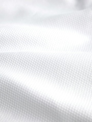 Ақ - Slim Fit - Signature Two-Fold Cotton Textured Smart Shirt - 10суретінің 9 суреті