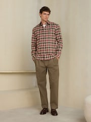 Pink Brushed Flannel Shirt - Image 1 of 7