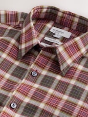 Pink Brushed Flannel Shirt - Image 7 of 7