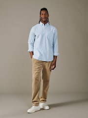 Aubin Blue Aldridge Oxford Button Down Shirt - Obraz 2 z 5