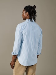 Aubin Blue Aldridge Oxford Button Down Shirt - Obraz 3 z 5