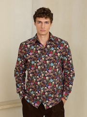 Purple N. Premium Regular Fit Long Sleeve Shirt - Image 1 of 7