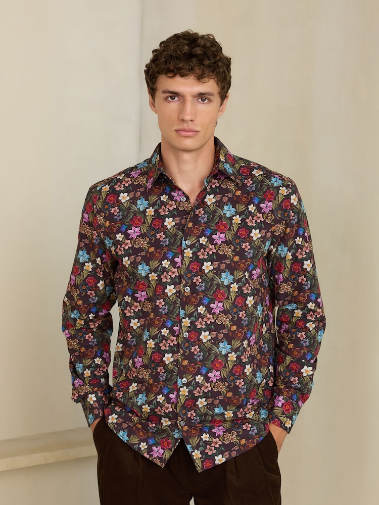 Purple N. Premium Regular Fit Long Sleeve Shirt - Image 1 of 7
