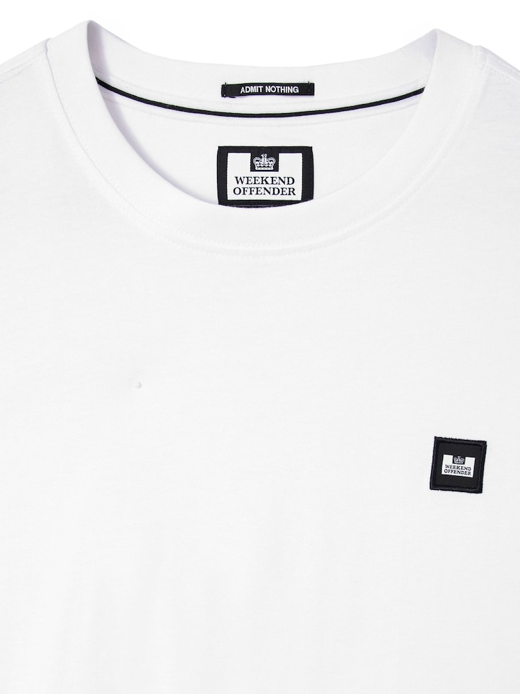 Weekend Offender Brooklands Badge White T-Shirt - Image 5 of 5