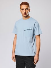 Weekend Offender Adrar Technical Pocket Blue T-Shirt - Image 2 of 5