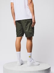 Weekend Offender Scopello Relaxed Cargo Green Shorts - Image 2 of 6