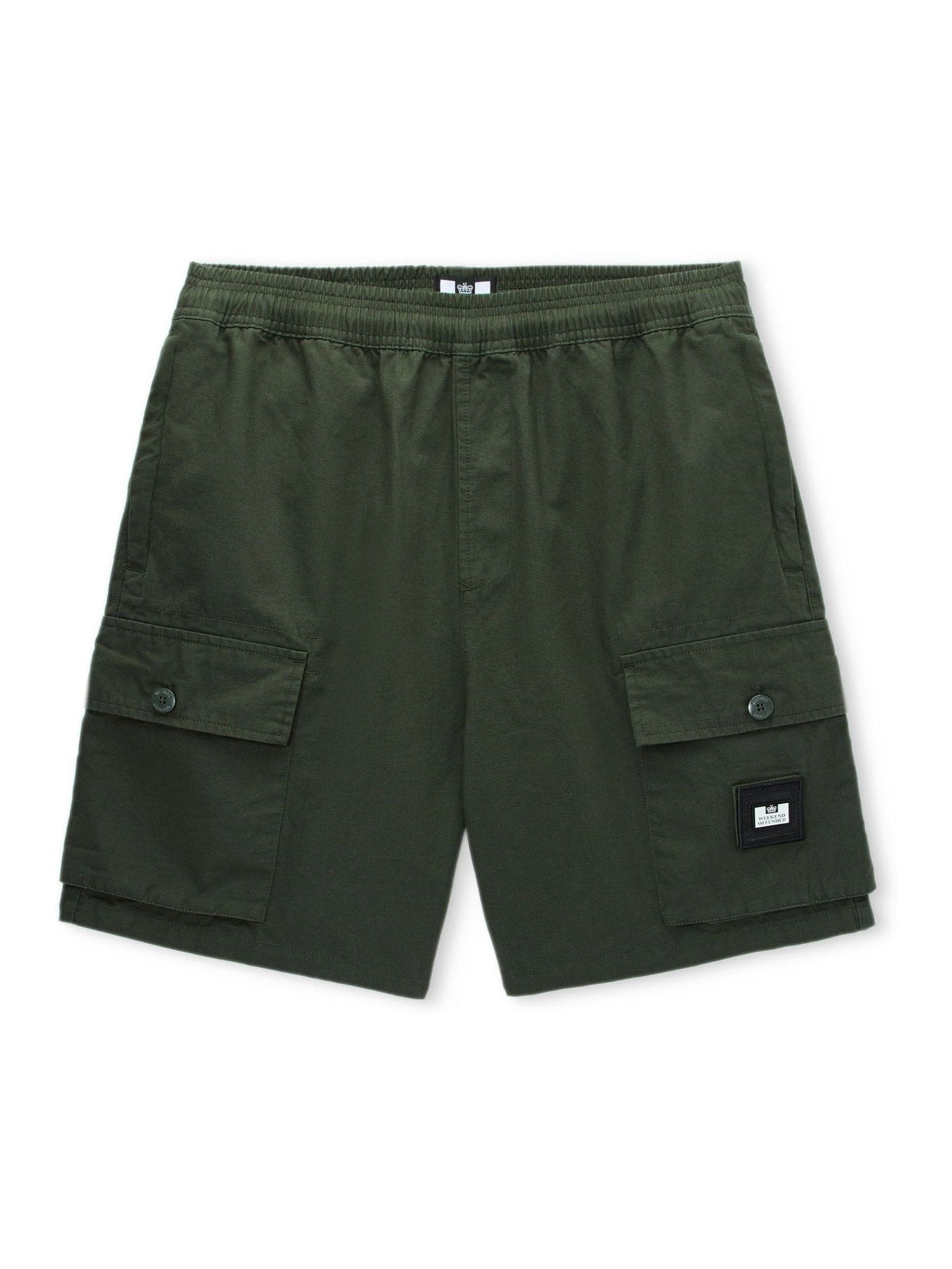 Shoco Buy Зелений - Weekend Offender Scopello Relaxed Cargo Shorts з