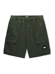 Weekend Offender Scopello Relaxed Cargo Green Shorts - Image 4 of 6