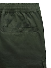 Weekend Offender Scopello Relaxed Cargo Green Shorts - Image 6 of 6