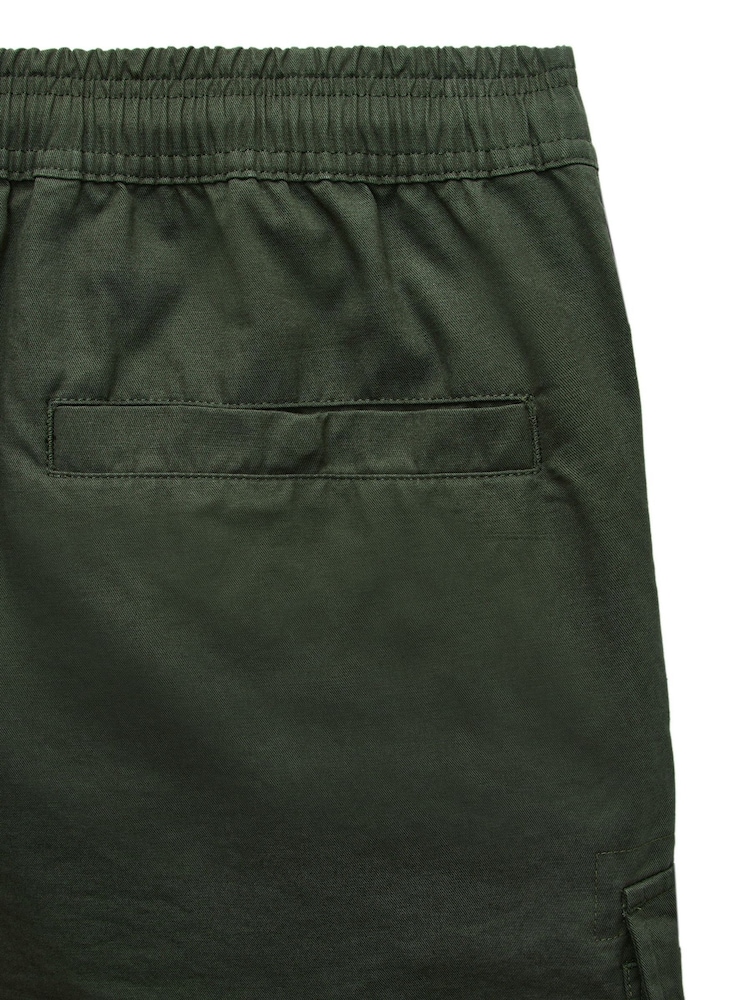 Weekend Offender Scopello Relaxed Cargo Green Shorts - Image 6 of 6