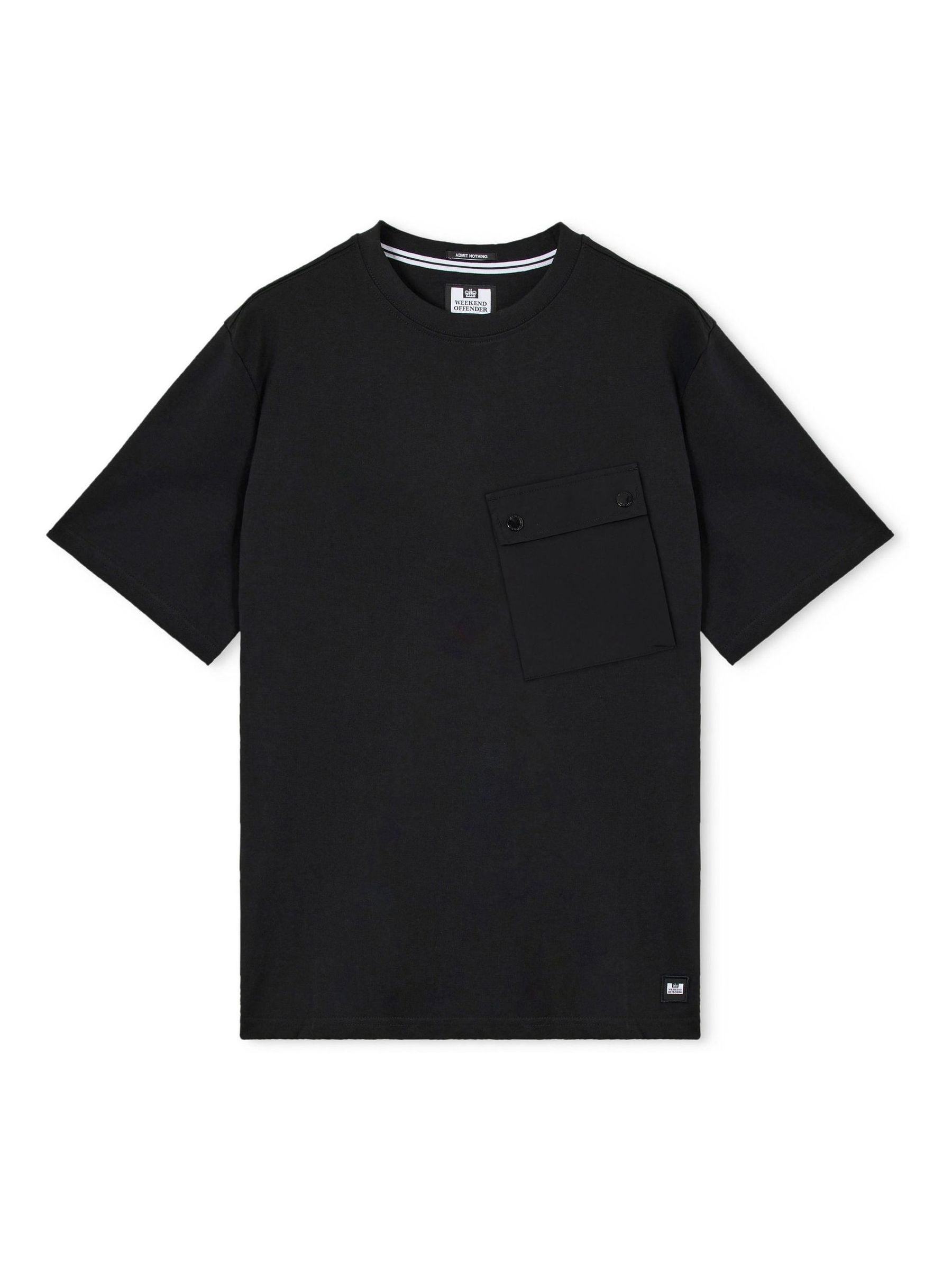 Buy Weekend Offender Black Adrar Technical Pocket T-Shirt from