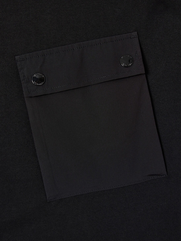 Weekend Offender Adrar Technical Pocket Black T-Shirt - Image 5 of 5