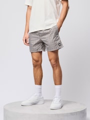 Weekend Offender Varadero Check Natural Swim Shorts - Image 2 of 6