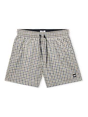 Weekend Offender Varadero Check Natural Swim Shorts - Image 4 of 6