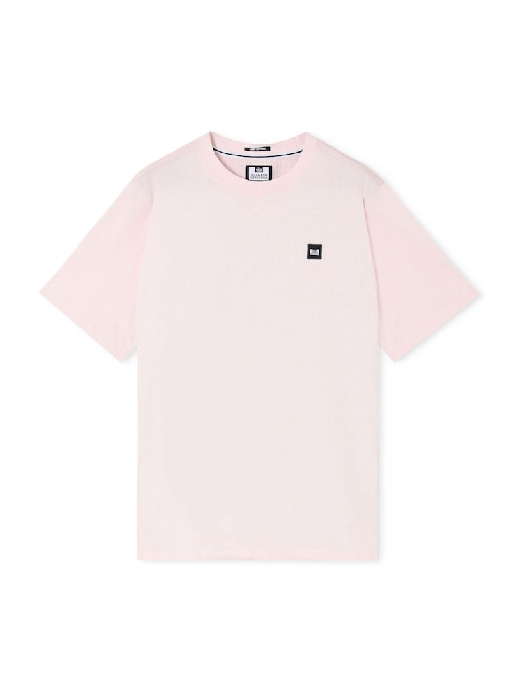 Weekend Offender Garcia Woven Overlay Pink T-Shirt - Image 4 of 4