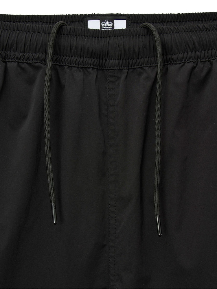 Weekend Offender Baraki Relaxed Technical Black Shorts - Image 6 of 6