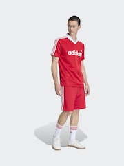 adidas Originals Red Firebird Shorts - Image 3 of 6