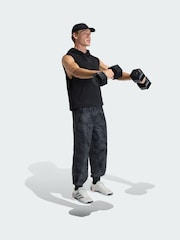 adidas Black Power Workout Hooded Tank Top - Image 1 of 5