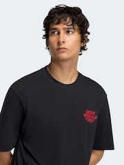 adidas Originals Black GFX Varsity T-Shirt - Image 4 of 6