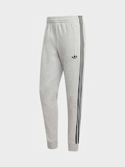 adidas Originals Grey 3-Stripes Sweat Joggers - Image 6 of 6