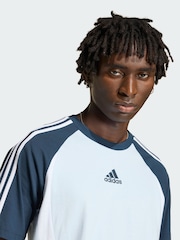 adidas Originals Blue Adicolor Teamgeist Cotton T-Shirt - Image 5 of 6