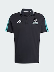 adidas Black Mercedes - AMG Petronas Formula 1 Team DNA Polo Shirt - Image 5 of 5
