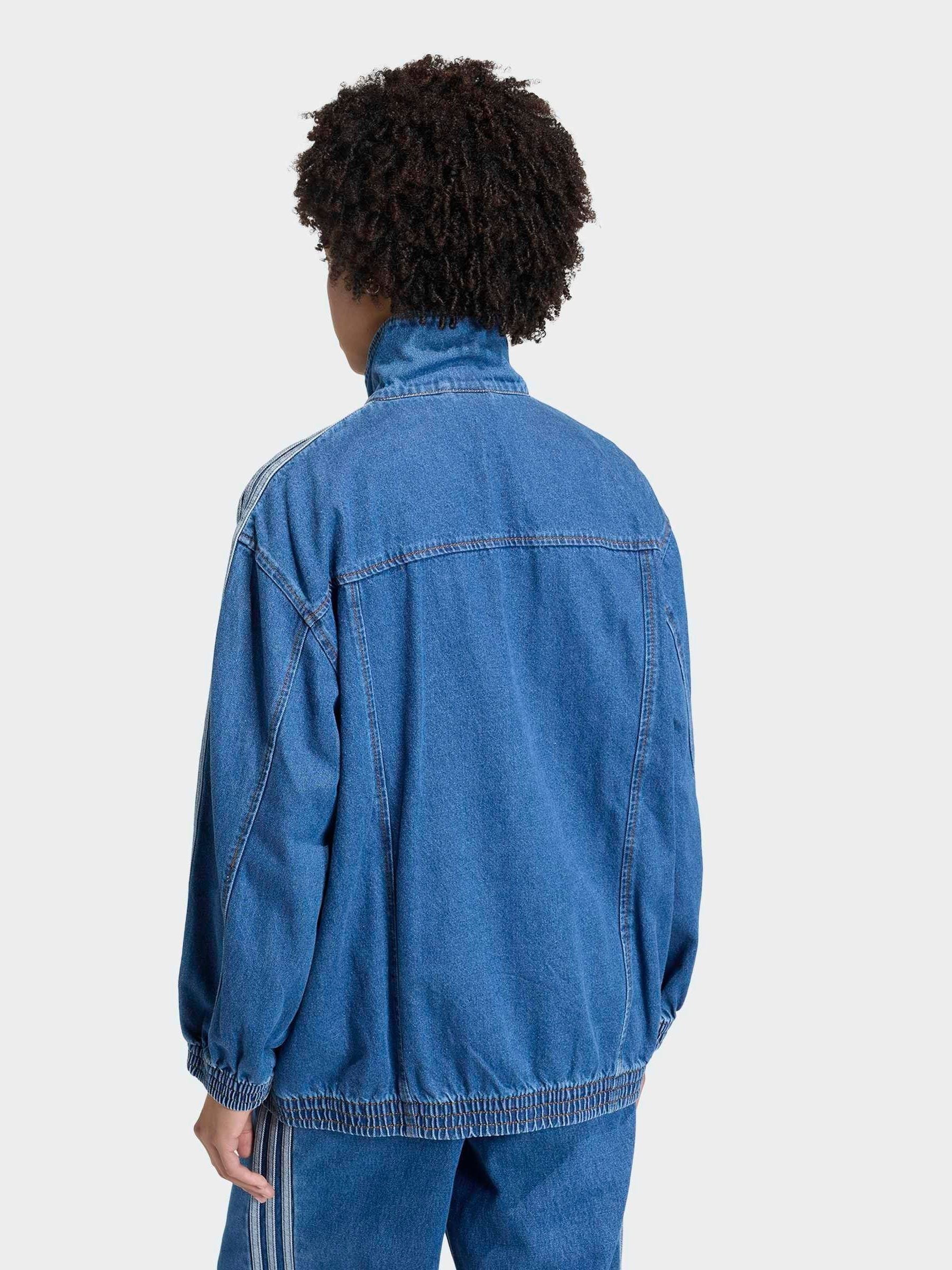 Buy adidas Originals Blue Firebird Adilenium Denim Track Top from