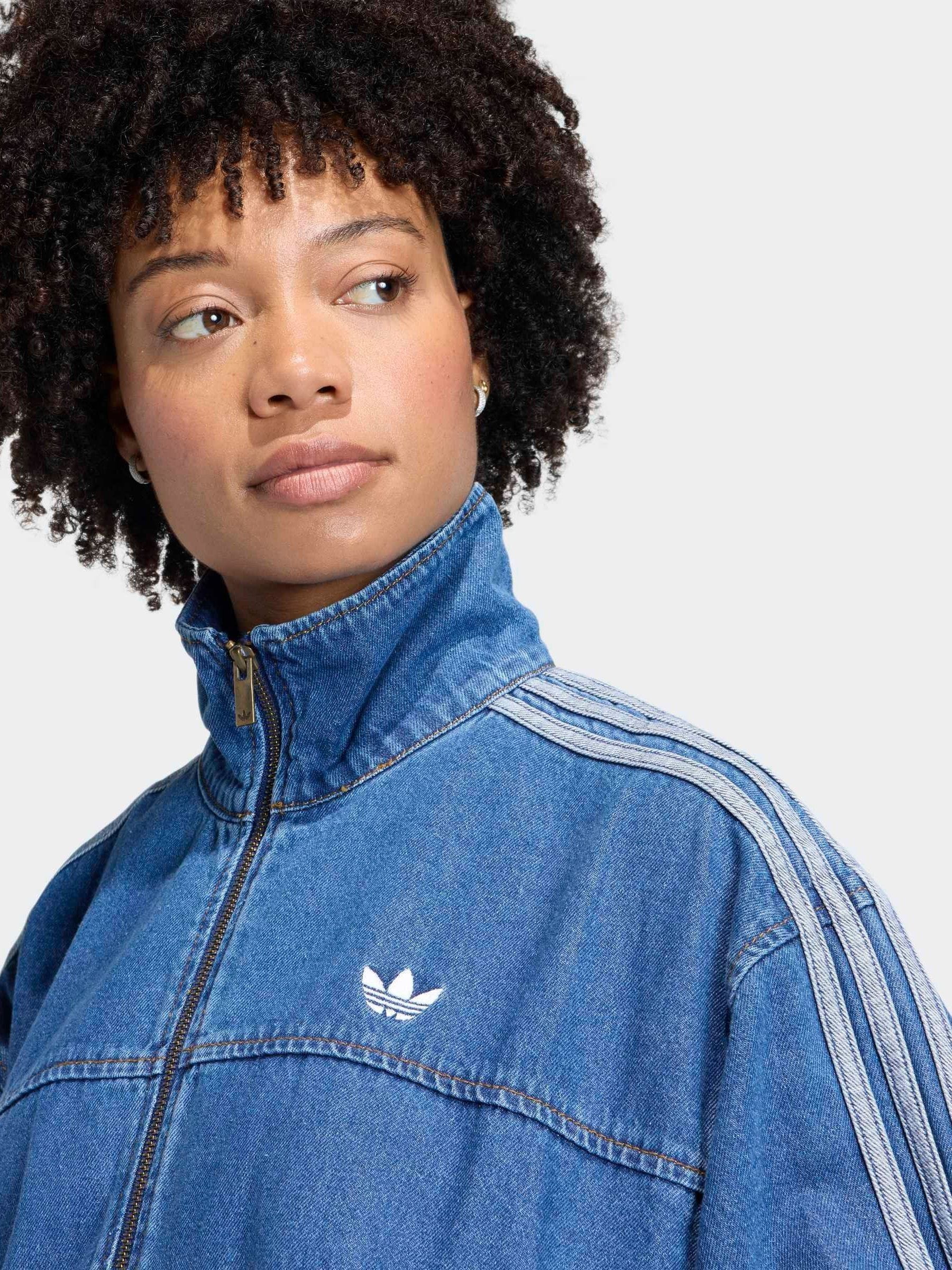 Buy adidas Originals Blue Firebird Adilenium Denim Track Top from