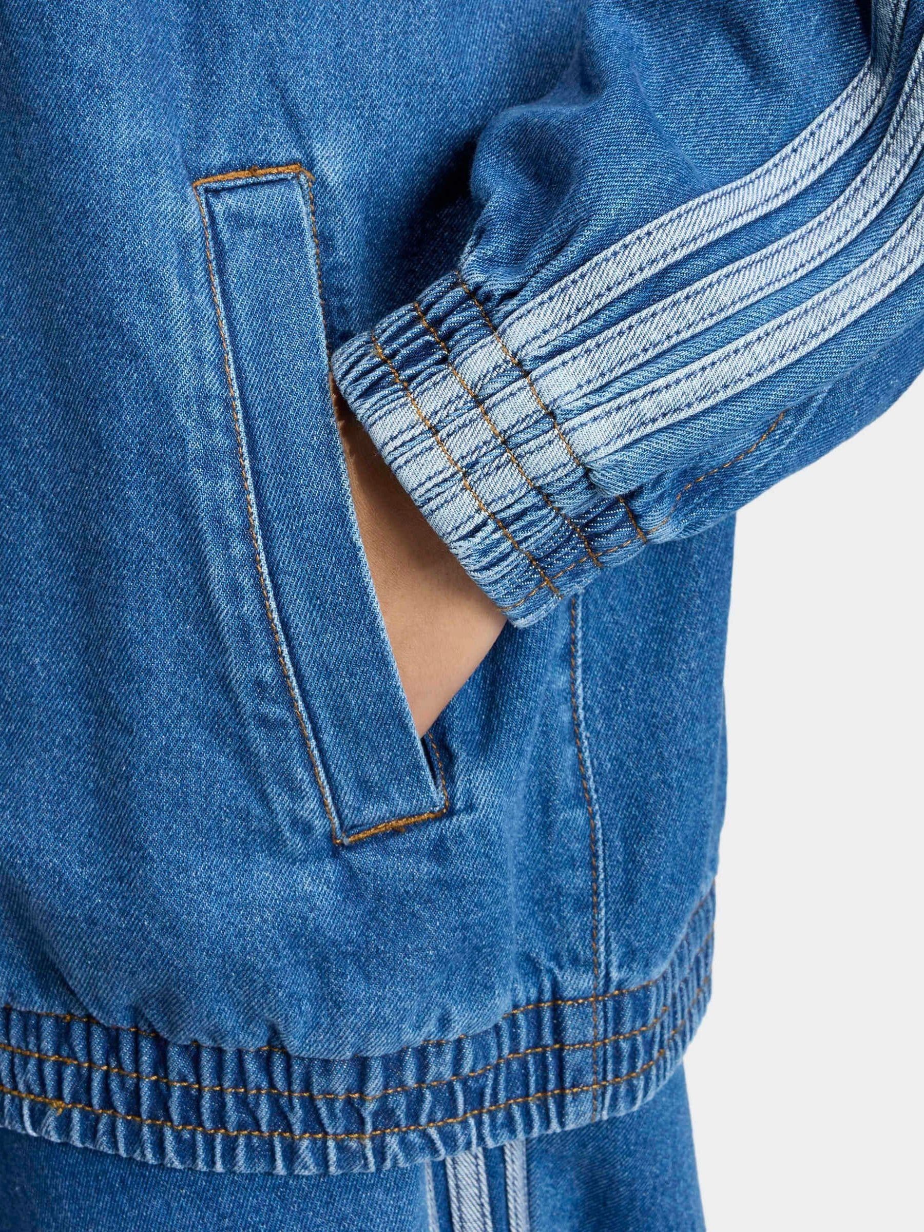 Buy adidas Originals Blue Firebird Adilenium Denim Track Top from
