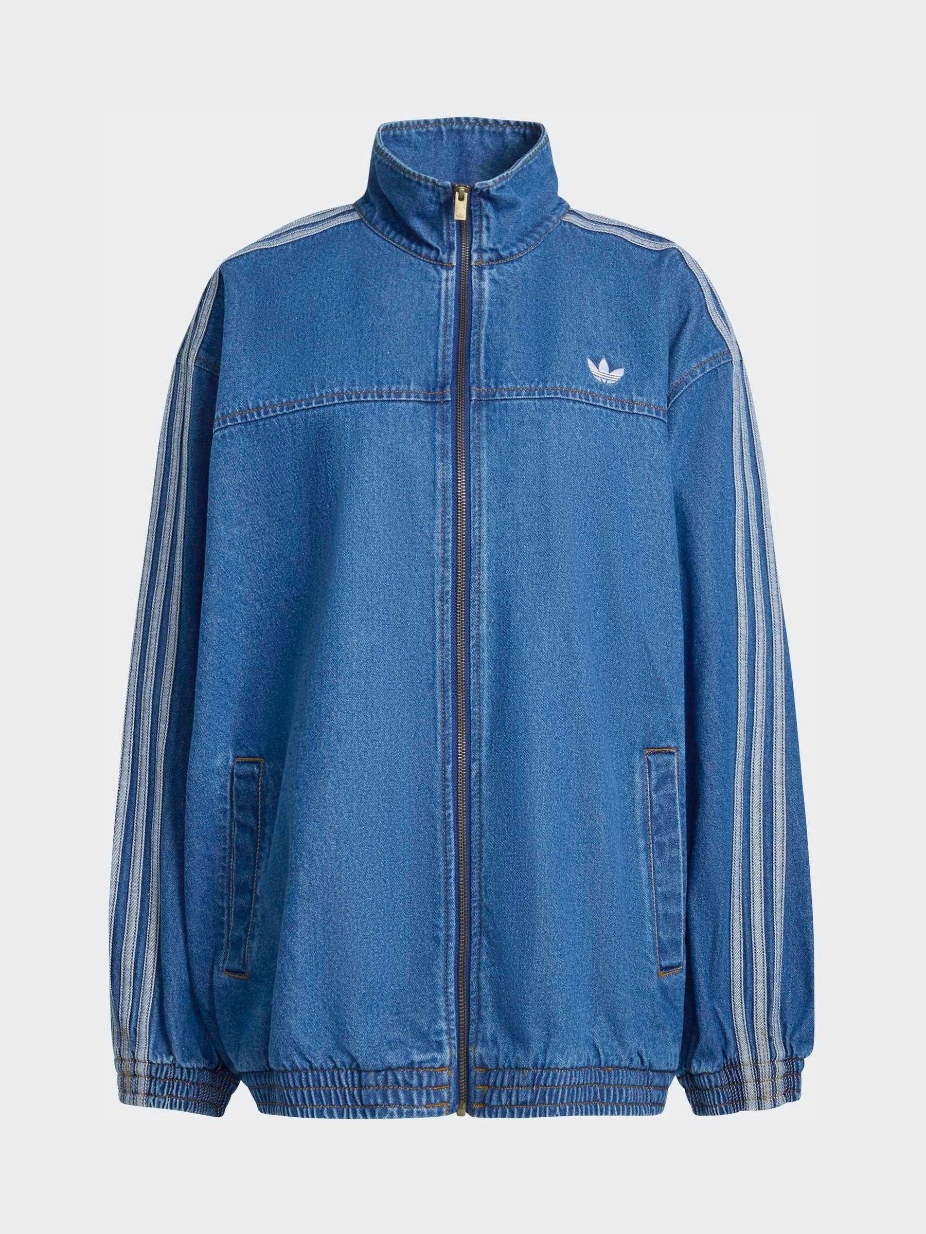 Buy adidas Originals Blue Firebird Adilenium Denim Track Top from