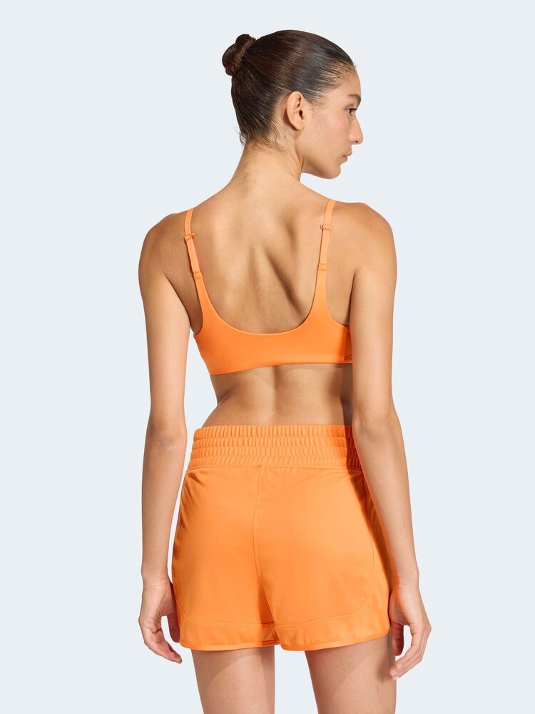 adidas Orange Optime Essentials Workout Light Support Bra - Image 2 of 8