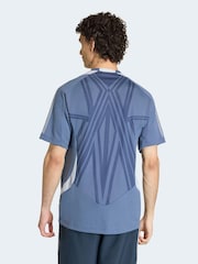 adidas Originals Blue F50 Jersey Short Sleeve T-Shirt - Image 2 of 6