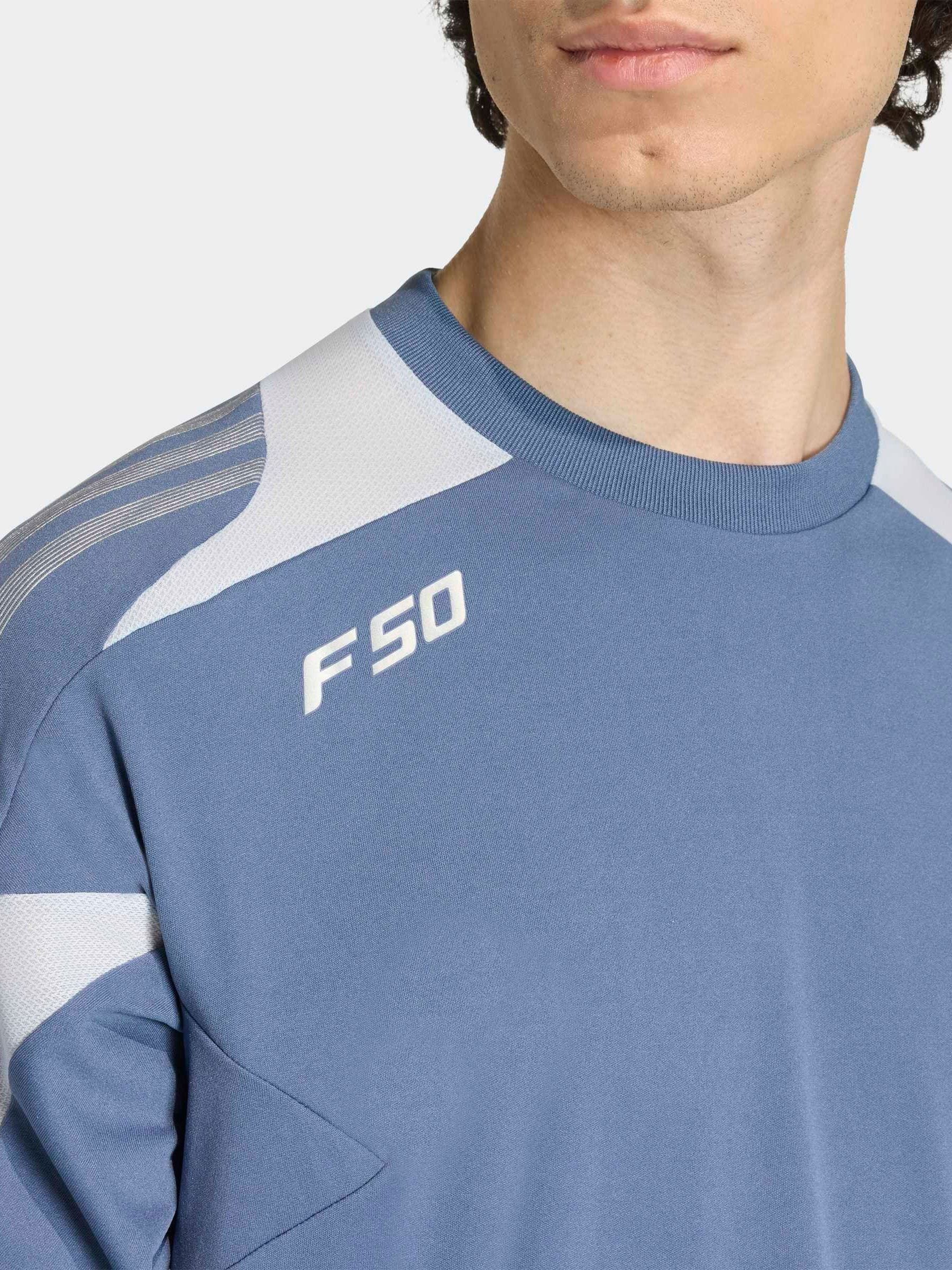 Buy adidas Originals Blue F50 Jersey Short Sleeve T-Shirt from
