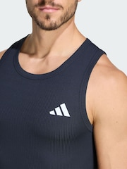 adidas Black Power Essentials Workout Rib Tank Top - Image 3 of 5