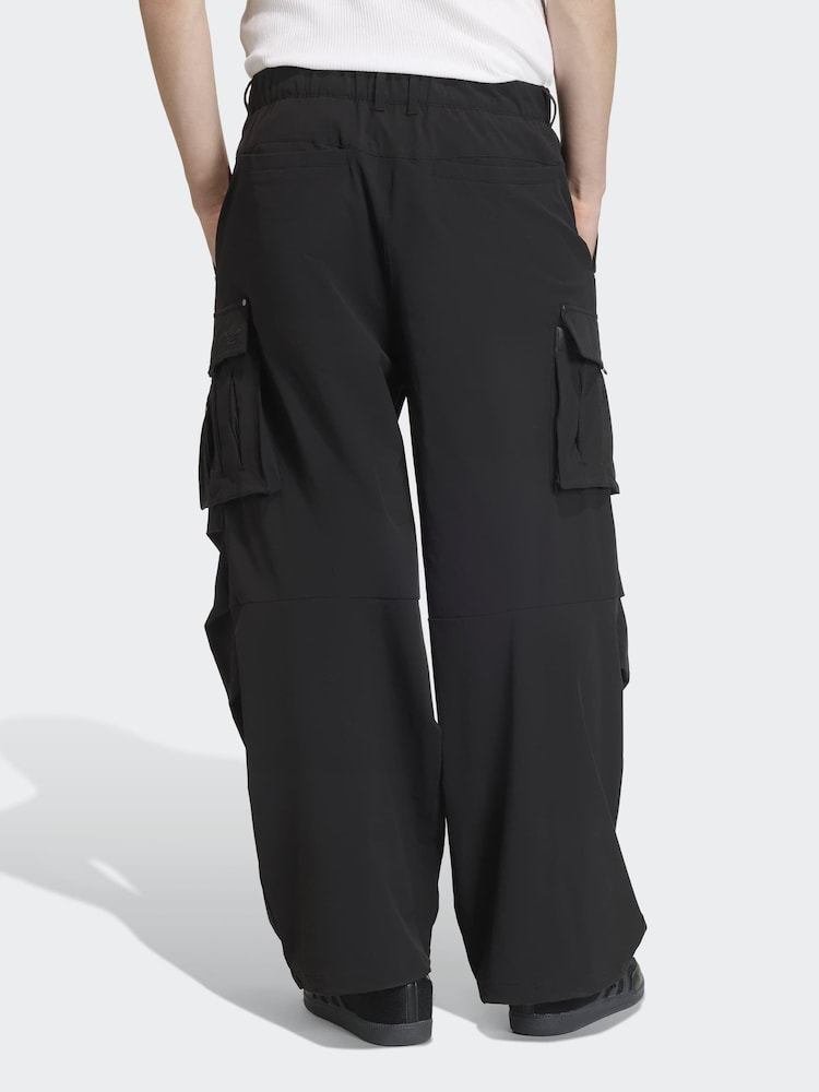 adidas Originals Black Premium Essentials Utility Cargo Tracksuit Bottoms - Image 2 of 6