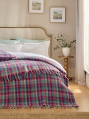 Multi Bright Gingham Check Cosy Throw - Image 1 of 5