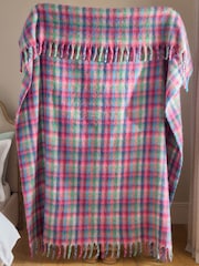 Multi Bright Gingham Check Cosy Throw - Image 4 of 5