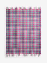 Multi Bright Gingham Check Cosy Throw - Image 5 of 5