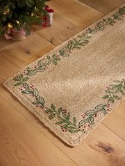Natural Festive Wreath Jute Runner - Image 2 of 5