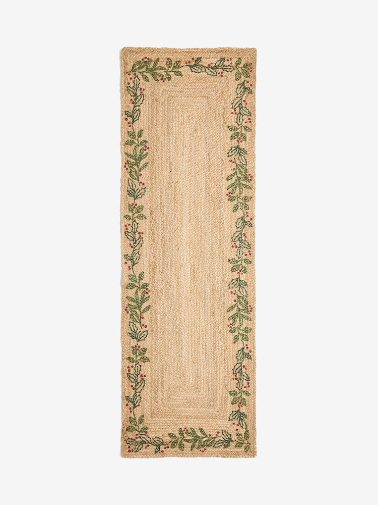Natural Festive Wreath Jute Runner - Image 5 of 5