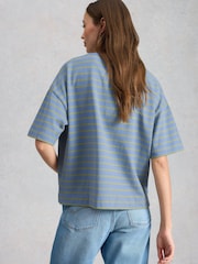 White Stuff Blue KAT Stripe T-Shirt - Image 2 of 6