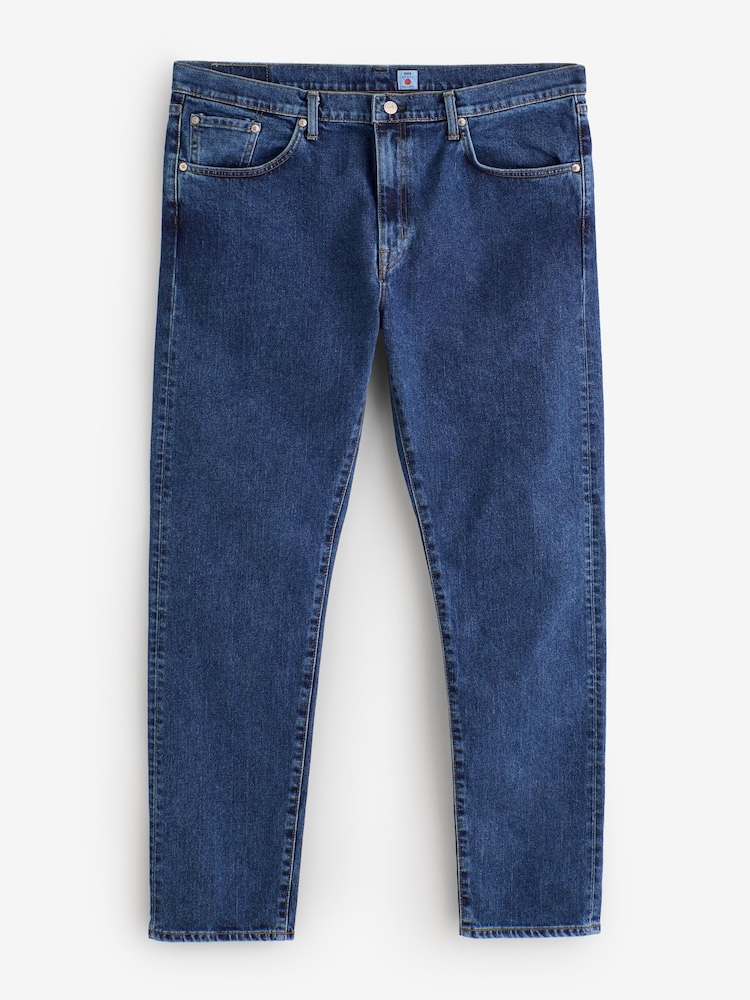 Edwin Blue Slim Tapered Kaihara Pure Indigo Stretch Denim Jeans - Image 1 of 1