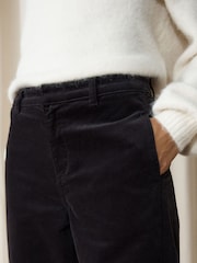 Grey Mid Rise Corduroy Barrel Jeans - Image 5 of 5