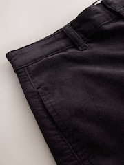 Black Mid Rise Corduroy Barrel Jeans - Image 7 of 8
