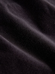 Black Mid Rise Corduroy Barrel Jeans - Image 8 of 8