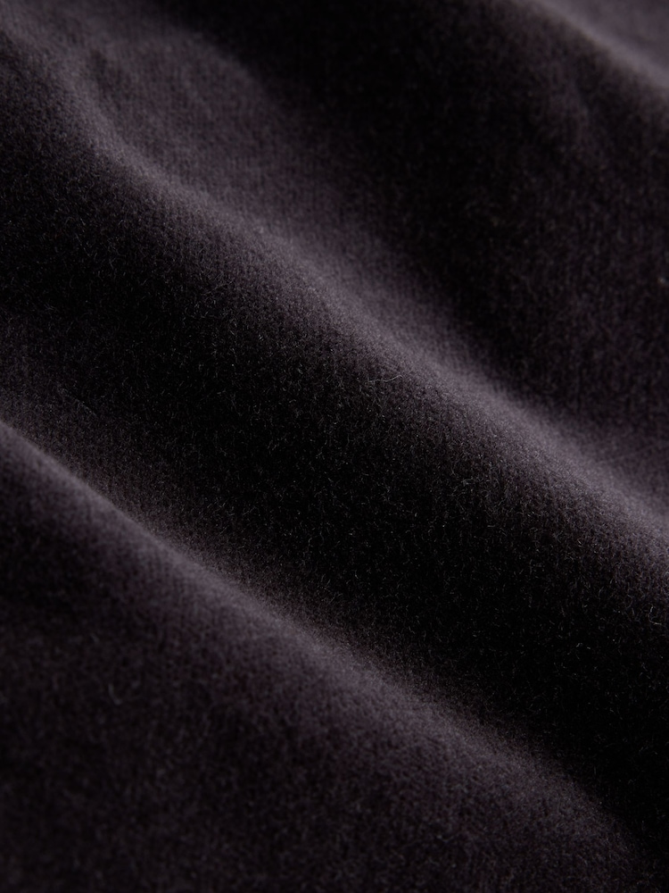 Black Mid Rise Corduroy Barrel Jeans - Image 8 of 8