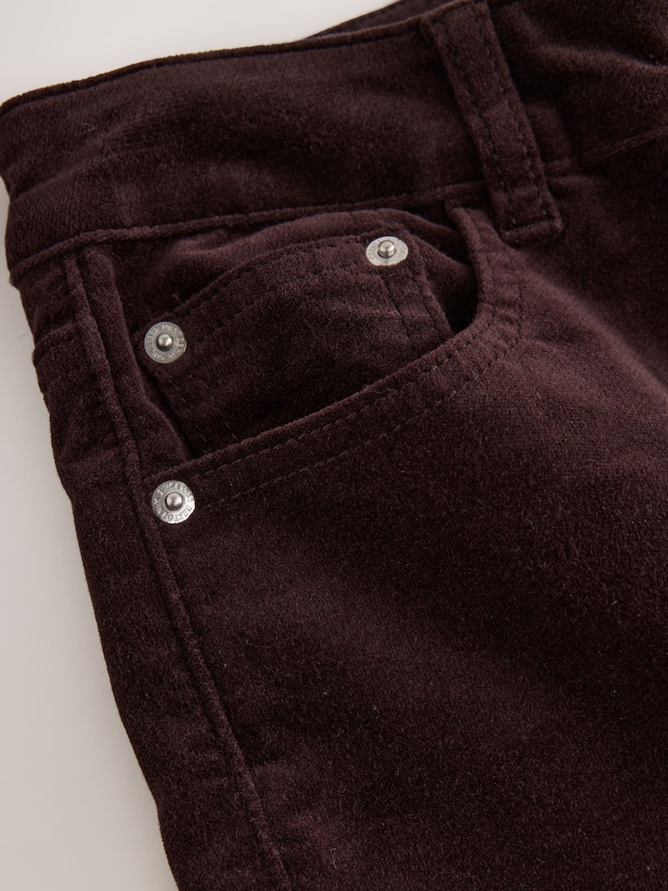 Burgundy Red Corduroy Slim Jeans - Image 2 of 3