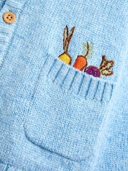 JoJo Maman Bébé Blue Peter Rabbit Knit Cardigan - Image 5 of 5