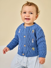Jojo Maman Bébé Cable Knit Cardigan - صورة 1 من 5
