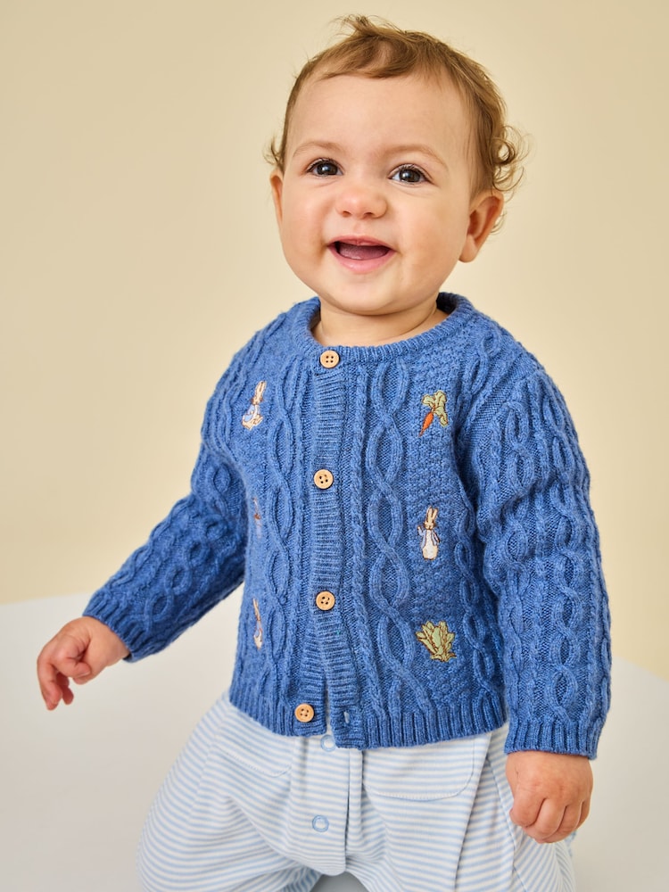 Jojo Maman Bébé Cable Knit Cardigan - صورة 1 من 5 Jojo Maman Bébé Cable Knit Cardigan - صورة 1 من 5